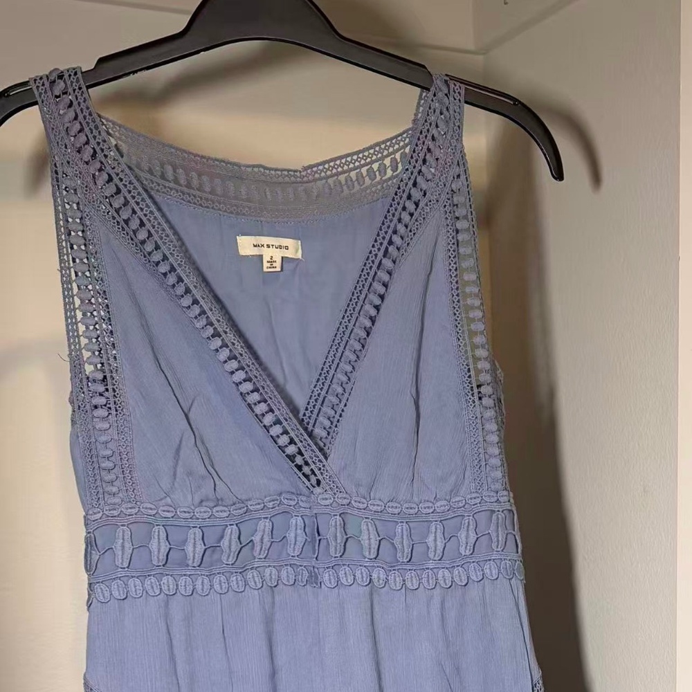 Max Studio Flowing Blue Maxi Dress | Vacation Style